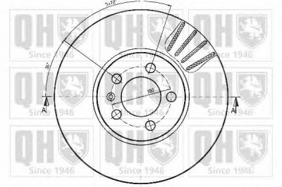 QUINTON HAZELL bdc4531 -  Тормозной диск